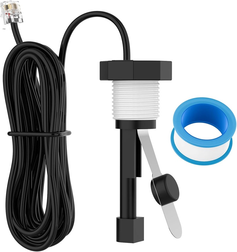 Malictele Store Flow Switch, GLX-FLO-RP for Hayward Goldline Aquarite Salt System Metal Pool Flow Sensor Suitable Hayward Salt Cell and Chlorine Generator with 15ft Cable - Image 1